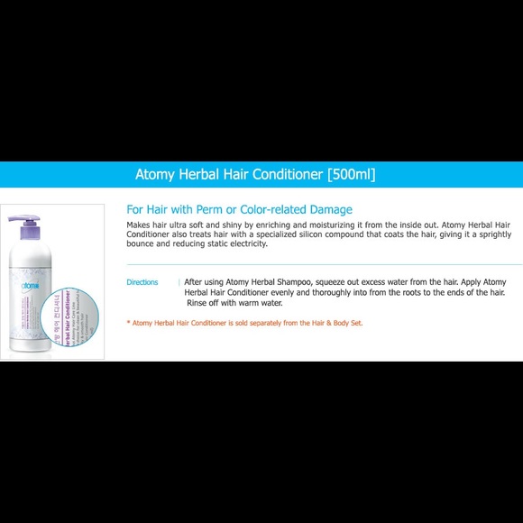 Korean Herbal Shampoo and conditioner 500ml each - Picture 3 of 3